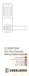 CODELOCKS CL5000 DND Kurzanleitung