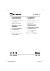 EINHELL TE-TC 920 UL Originalbetriebsanleitung