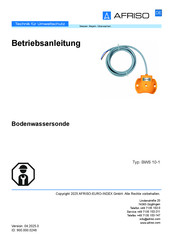 AFRISO BWS 10-1 Betriebsanleitung