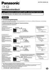 Panasonic WH-MDC07J3E5 Installationshandbuch