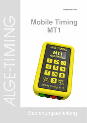 ALGE-Timing MT1 Bedienungsanleitung