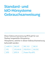 Starkey RIC 312 Gebrauchsanweisung