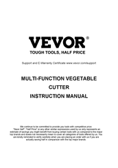 Vevor QTJ-J002 Bedienungsanleitung