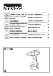 Makita DHP489 Betriebsanleitung