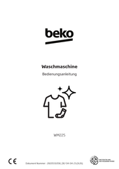 Beko WM225 Bedienungsanleitung
