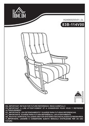 HOMCOM 83B-114V00 Bedienungsanleitung