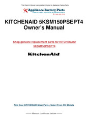 KitchenAid 5KSM150PS Bedienungsanleitung