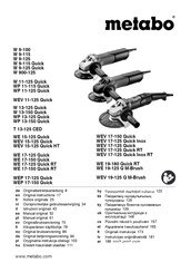 Metabo 01074 Originalbetriebsanleitung