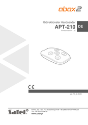Satel abax 2 APT-210 Bedienungsanleitung