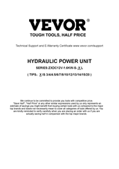 VEVOR ZXDC12V-1.6KW-S-14L Bedienungsanleitung