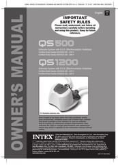 Intex Krystal Clear QS500 Bedienungsanleitung