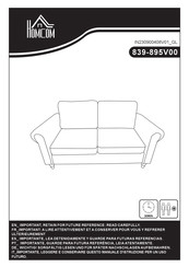 HOMCOM 839-895V00 Bedienungsanleitung