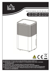 HOMCOM 821-017V70 Bedienungsanleitung