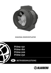 BLAUBERG Primo EC 355 Betriebsanleitung