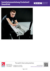 KEENCUT Evolution3 SmartFold Installationsanleitung
