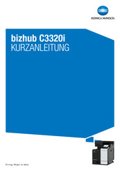 Konica Minolta bizhub C3320i Kurzanleitung