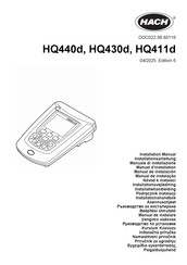 Hach HQ430d Installationsanleitung
