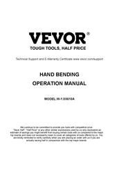Vevor W-1.0X610A Bedienungsanleitung