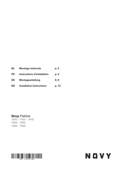 Novy Flatline Montageanleitung