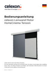 Celexon HomeCinema Tension Bedienungsanleitung