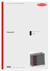 Fronius ELY Bedienungsanleitung