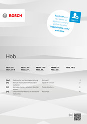 Bosch PKG7 FP Serie Gebrauchs- Und Montageanleitung