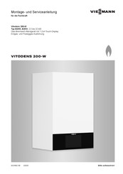 Viessmann VITODENS 200-W B2HH Montage- Und Serviceanleitung Für Die Fachkraft
