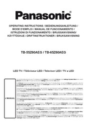 Panasonic TB-55Z60AEG Bedienungsanleitung