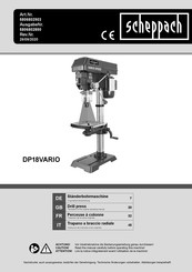 Scheppach DP18VARIO Originalbetriebsanleitung