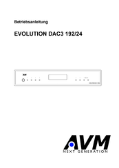 AVM DAC3 Betriebsanleitung
