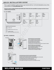 Phanteks Eclipse Serie Schnellinstallationsanleitung