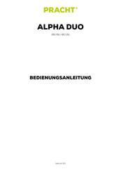 PRACHT ALPHA Bedienungsanleitung