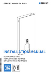 Geberit MONOLITH PLUS 131.201.SJ.7 Montageanleitung