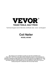 VEVOR MCN55 Bedienungsanleitung