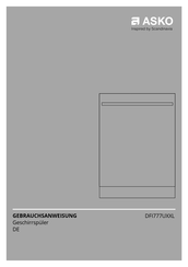 Asko DFI777UXXL Gebrauchsanweisung