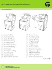 HP Color LaserJet Enterprise MFP 8801 Installationsanleitung
