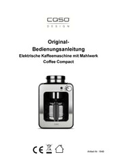 Caso Design Coffee Compact Original Bedienungsanleitung