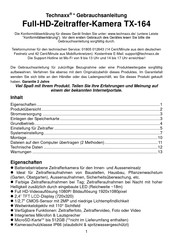 Technaxx TX-164 Gebrauchsanleitung