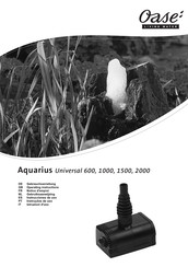 Oase Aquarius Universal 1000 Gebrauchsanleitung