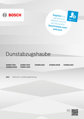 Bosch DWB67JP50 Gebrauchs- Und Montageanleitung