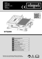 Scheppach WTS200 Originalbetriebsanleitung