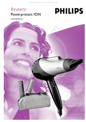 Philips beauty Powerprotect ION HP4898/00 Bedienungsanleitung