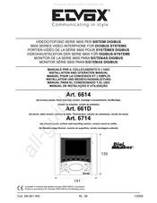 Elvox Digi bus 6600 Serie Installations- Und Bedienungsanleitung