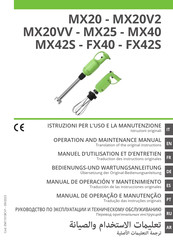 FIMAR 31352 Bedienungs- Und Wartungsanleitung