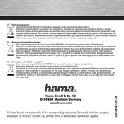 Hama Emerging Bedienungsanleitung