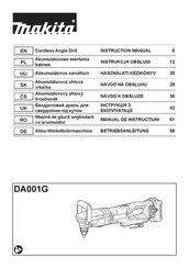 Makita DA001G Betriebsanleitung