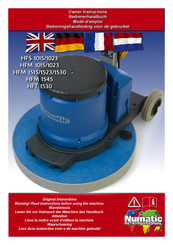 Numatic HFM 1015/1023 Bedienerhandbuch