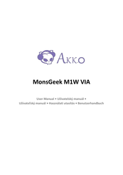 Akko MonsGeek M1W VIA Benutzerhandbuch
