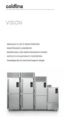 coldline VISION W200K Bedienungs- Und Wartungsanleitungen