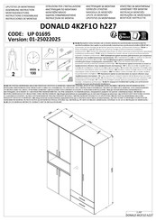 Forma Ideale DONALD 4K2F1O h227 UP 01695 Montageanleitung